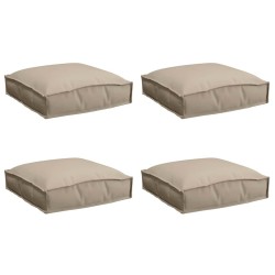 Coussin 4 pcs Taupe 40 x 40 x 8 cm Tissu Oxford 520095520095