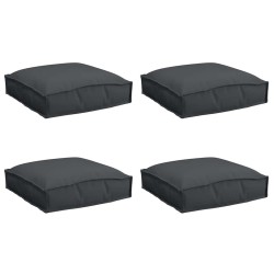 Coussin 4 pcs Noir 40 x 40 x 8 cm Tissu Oxford 520098520098