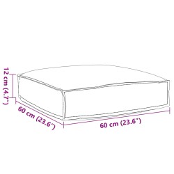 Coussin Gris 60 x 60 x 12 cm Tissu Oxford 520115520115