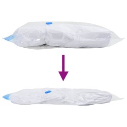 Sacs de rangement 20 pcs Transparent et Bleu 70 x 50 cm 520156520156