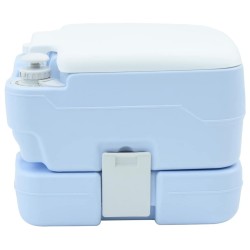 Toilette de Camping Bleu Clair et Blanc 41,5 x 36,5 x 30 cm 520159520159
