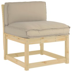 Coussin Taupe 80 x 40 x 12 cm Tissu Oxford 520177520177