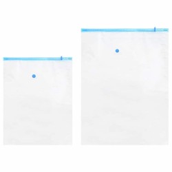 Sacs de rangement 5 pcs Transparent et Bleu 130 x 100 cm 520189520189