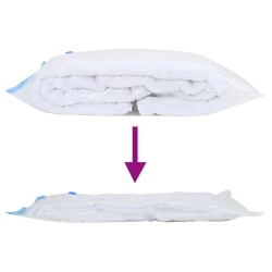 Sacs de rangement 15 pcs Transparent et Bleu 130 x 100 cm 520192520192