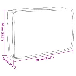 Coussin Floral Multicolore 60 x 40 x 12 cm Tissu Oxford 520198520198