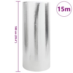 Réflecteur de chaleur pour radiateur Argenté 15 x 1 m 520219520219