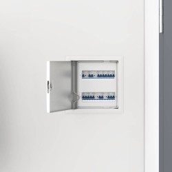 Panneau d'Accès 2 pcs Blanc 23 x 23 x 3 cm Acier 520223520223