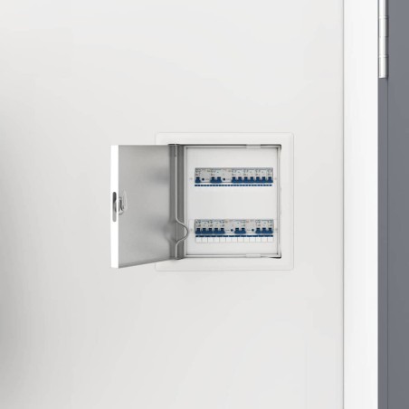 Panneau d'Accès 2 pcs Blanc 23 x 23 x 3 cm Acier 520223520223
