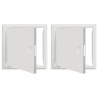 Panneau d'Accès 2 pcs Blanc 23 x 23 x 3 cm Acier 520223520223