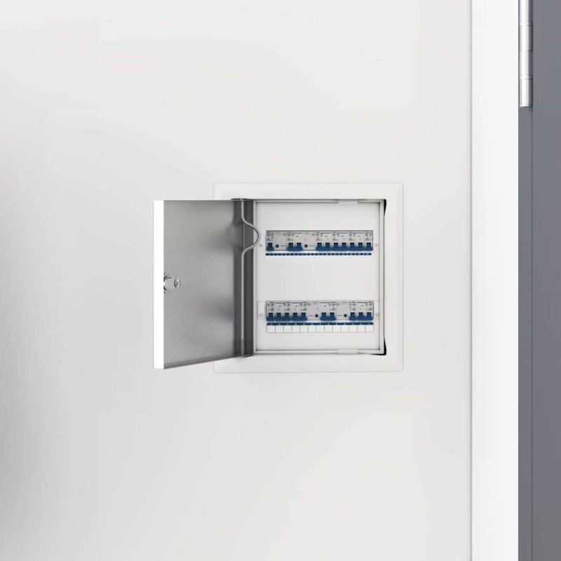 Panneau d'Accès 2 pcs Blanc 23 x 23 x 3 cm Acier 520224520224