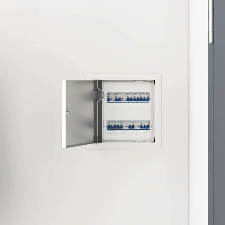 Panneau d'Accès 2 pcs Blanc 23 x 23 x 3 cm Acier 520224520224