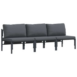Mobilier de jardin 3 Pièce Anthracite 80 x 80 x 71 cm Acier 520227520227