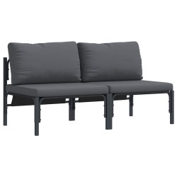 Mobilier de jardin 2 Pièce Anthracite 80 x 80 x 71 cm Acier 520228520228