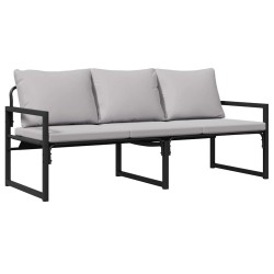 Mobilier de jardin Gris clair 180 x 72,5 x 71 cm Polyester 520233520233