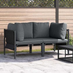 Mobilier de jardin 2 Pièce Anthracite 80 x 80 x 71 cm Acier 520236520236
