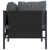 Mobilier de jardin 2 Pièce Anthracite 80 x 80 x 71 cm Acier 520236520236
