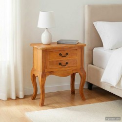 Table d'appoint avec tiroir Naturel 60,5 x 30 x 61 cm 520252520252