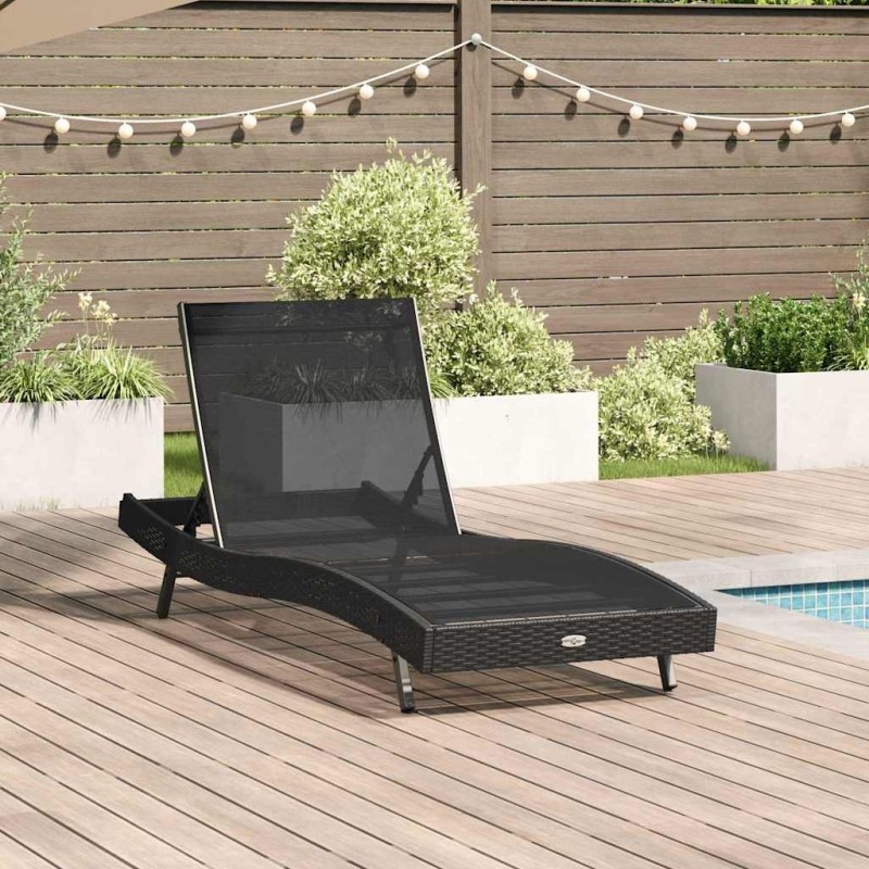 Transat Noir 197 x 70 x 82 cm polyrotin 520257520257