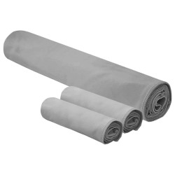 Set de serviettes de sport 3 pcs Gris foncé 520266520266
