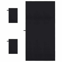 Set de serviettes de sport 3 pcs Noir Polyester et Polyamide 520267520267