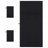 Set de serviettes de sport 3 pcs Noir Polyester et Polyamide 520267520267