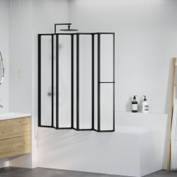 Paroi de douche Noir 168 x 140 cm Aluminium 520275520275