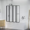 Paroi de douche Noir 168 x 140 cm Aluminium 520275520275