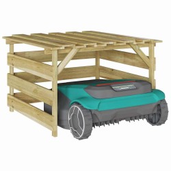 Garage pour tondeuse à gazon Marron 84 x 80 x 56 cm 520531520531