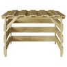 Garage pour tondeuse à gazon Marron 84 x 80 x 56 cm 520531520531