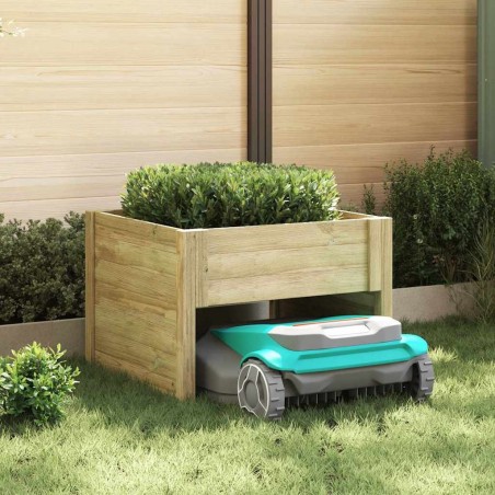 Garage pour tondeuse à gazon Marron 79 x 73 x 56 cm 520532520532