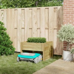 Garage pour tondeuse à gazon Marron 79 x 73 x 56 cm 520532520532
