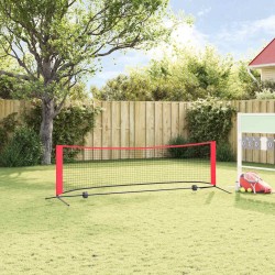 Filet de tennis Noir et Rouge 301 x 90,5 x 87 cm Polyester 520559520559