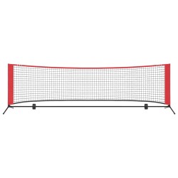Filet de tennis Noir et Rouge 301 x 90,5 x 87 cm Polyester 520559520559