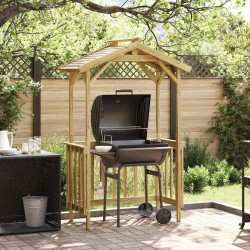 Abri pour barbecue 133,5 x 63 x 200 cm Pinède imprégnée 520563520563