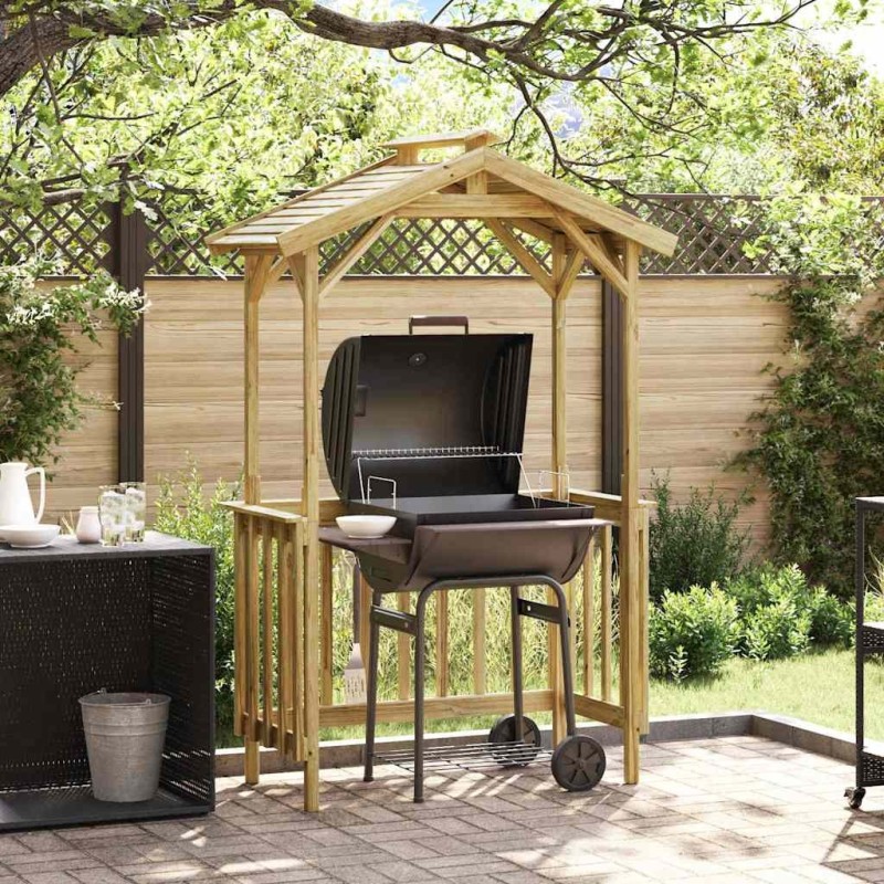 Abri pour barbecue 133,5 x 63 x 200 cm Pinède imprégnée 520563520563