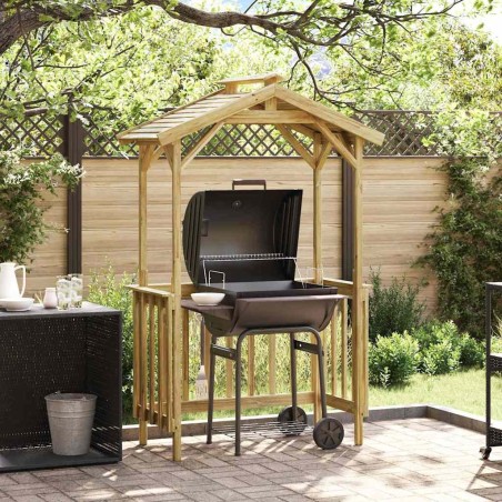 Abri pour barbecue 133,5 x 63 x 200 cm Pinède imprégnée 520563520563