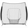 Filet d'entraînement de baseball Noir 250 x 106 x 209 cm 520574520574