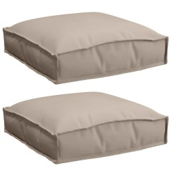 Coussin 2 pcs Taupe 40 x 40 x 8 cm Tissu Oxford 520581520581