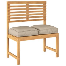 Coussin 2 pcs Taupe 40 x 40 x 8 cm Tissu Oxford 520581520581