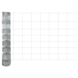Clôture de prairie Argenté 50 x 0,8 m Acier galvanisé 520593520593