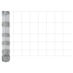 Clôture de prairie Argenté 25 x 0,8 m Acier galvanisé 520594520594