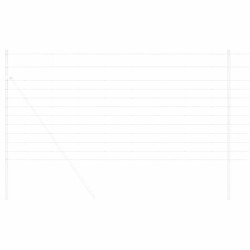 Clôture de prairie Argenté 50 x 1,2 m Acier galvanisé 520608520608