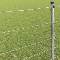Clôture de prairie Argenté 50 x 1,2 m Acier galvanisé 520608520608