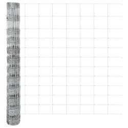 Clôture de prairie Argenté 50 x 1,2 m Acier galvanisé 520609520609