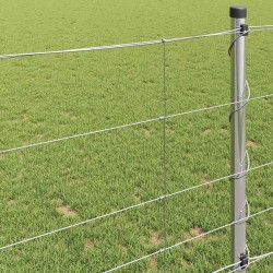 Clôture de prairie Argenté 50 x 1 m Acier galvanisé 520612520612