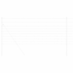 Clôture de prairie Argenté 50 x 1 m Acier galvanisé 520613520613