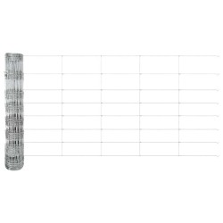 Clôture de prairie Argenté 50 x 0,8 m Acier galvanisé 520614520614