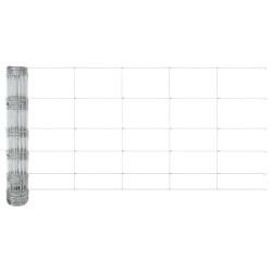 Clôture de prairie Argenté 25 x 0,8 m Acier galvanisé 520626520626