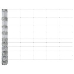 Clôture de prairie Argenté 25 x 1,2 m Acier galvanisé 520630520630