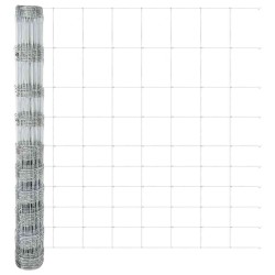 Clôture de prairie Argenté 25 x 1,2 m Acier galvanisé 520631520631